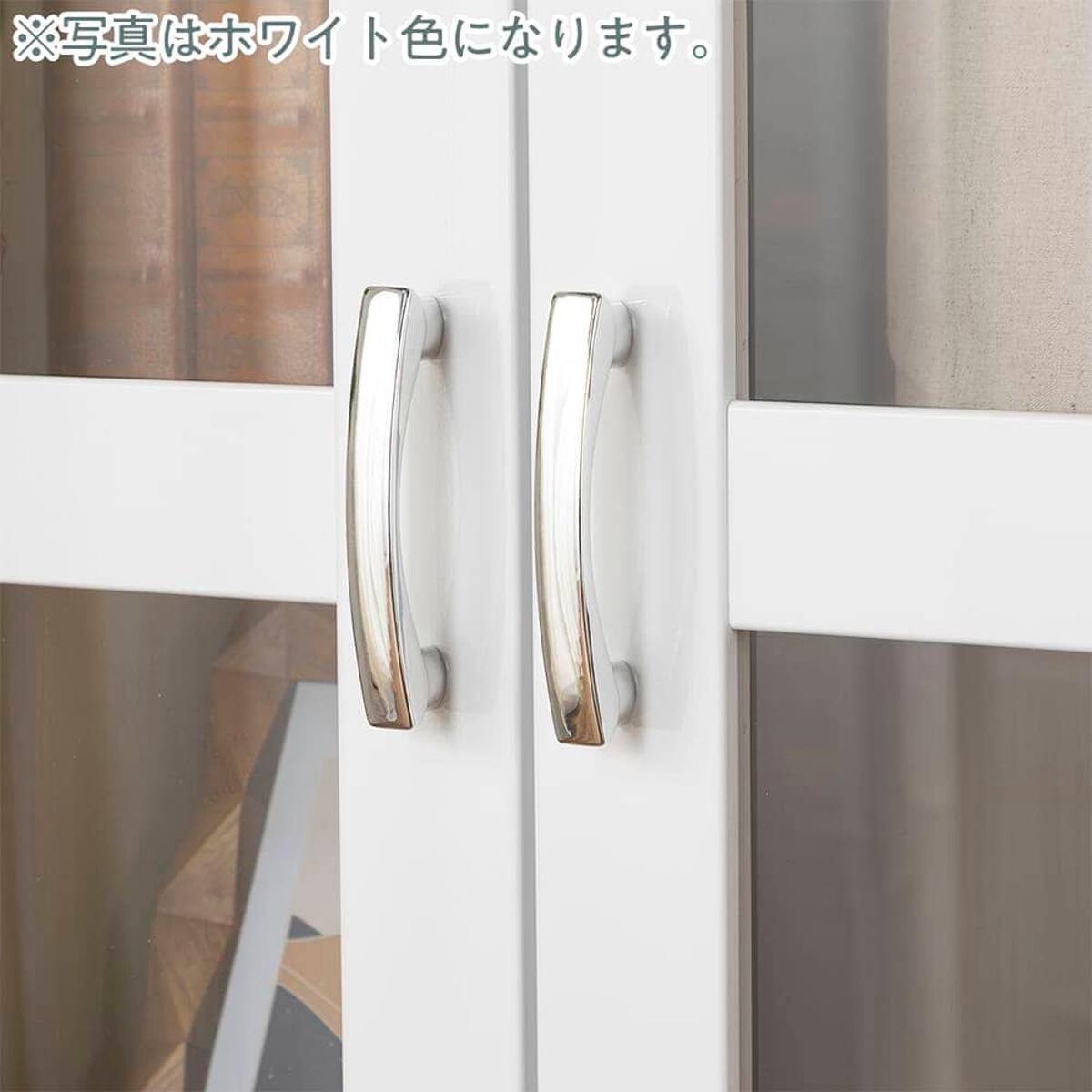 ミドルサイズガラス扉付きフリーボード(オペラ2 60MB WH)【島忠