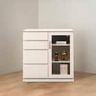 サイドボード(マテリア2 80 WH木目)【島忠ホームズ商品】 1枚目画像