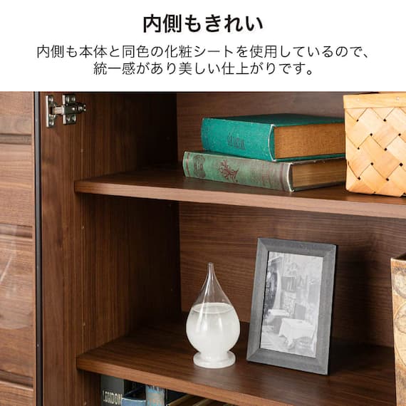 サイドボード(マテリア2 80 WH木目)【島忠ホームズ商品】 5枚目画像