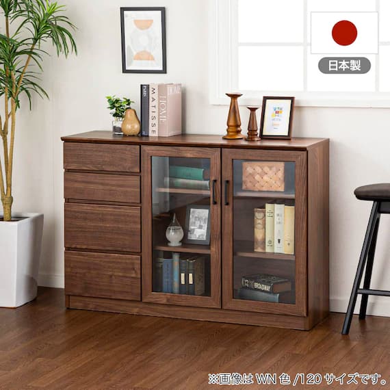 サイドボード(マテリア2 80 WH木目)【島忠ホームズ商品】 13枚目画像