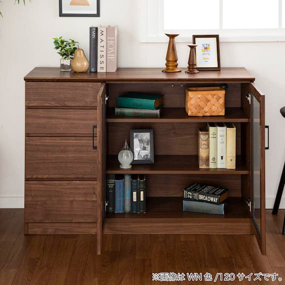 サイドボード(マテリア2 80 WH木目)【島忠ホームズ商品】 15枚目画像