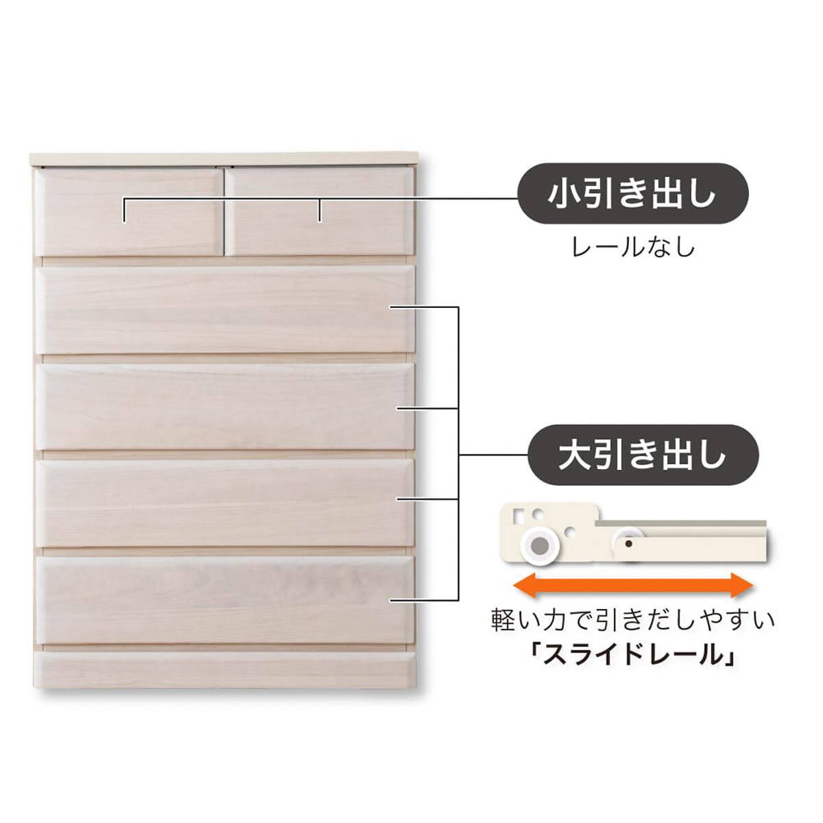 ハイチェスト(ドール2 80-5 WH)【島忠ホームズ商品】 | ニトリネット