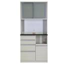 キッチンボード(プレジャー 90HMオープン ウッドWH)【島忠ホームズ商品】 1枚目画像