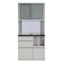 キッチンボード(プレジャー 90HLオープン ウッドWH)【島忠ホームズ商品】 1枚目画像