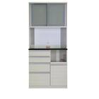 キッチンボード(プレジャー S90HMオープン ウッドWH)【島忠ホームズ商品】 1枚目画像