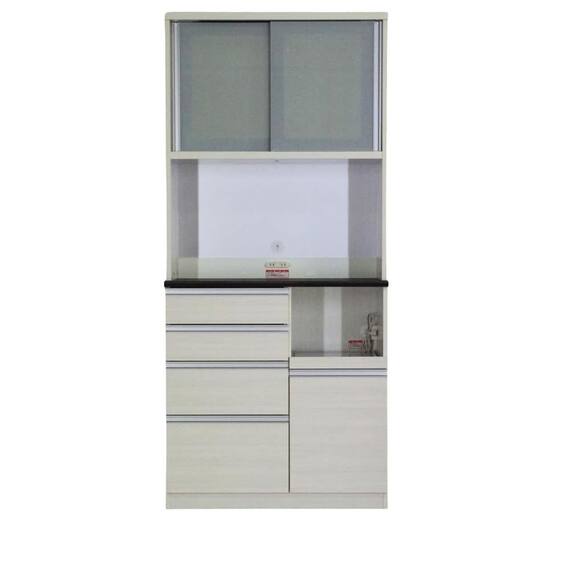 キッチンボード(プレジャー S90HMオープン ウッドWH)【島忠ホームズ商品】 1枚目画像