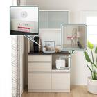 キッチンボード(プレジャー S90LLオープン ウッドWH)【島忠ホームズ商品】 2枚目画像