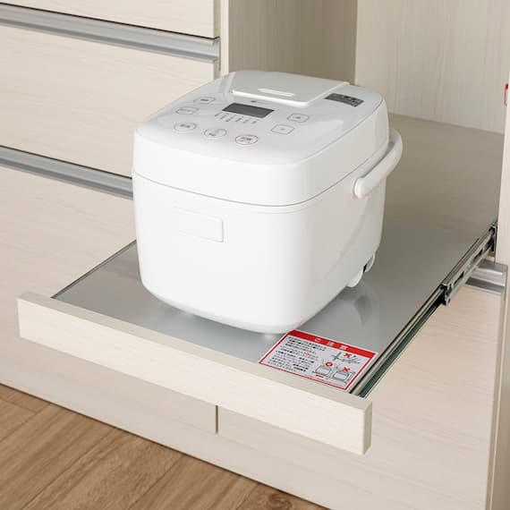 キッチンボード(プレジャー S90LLオープン ウッドWH)【島忠ホームズ商品】 9枚目画像