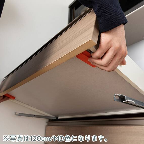 キッチンボード(プレジャー S90LLオープン ウッドWH)【島忠ホームズ商品】 11枚目画像