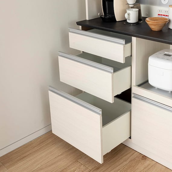 キッチンボード(プレジャー S90LLオープン ウッドWH)【島忠ホームズ商品】 14枚目画像