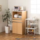 レンジ台(Nモビット60扉付 WH)【島忠ホームズ商品】 6枚目画像