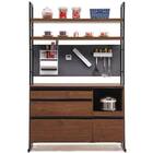 キッチンボード(スパイス124バックボード ウォールナット)【島忠ホームズ商品】 1枚目画像