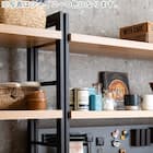 キッチンボード(スパイス124バックボード ウォールナット)【島忠ホームズ商品】 4枚目画像