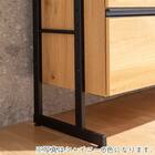 キッチンボード(スパイス124バックボード ウォールナット)【島忠ホームズ商品】 7枚目画像