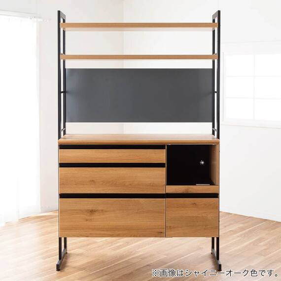 キッチンボード(スパイス124バックボード ウォールナット)【島忠ホームズ商品】 17枚目画像