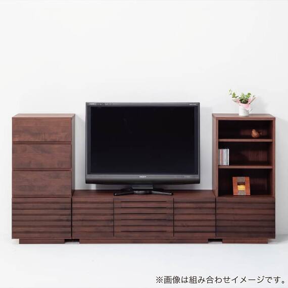 リビングチェスト(スリット50 引出 WN)【島忠ホームズ商品】 2枚目画像