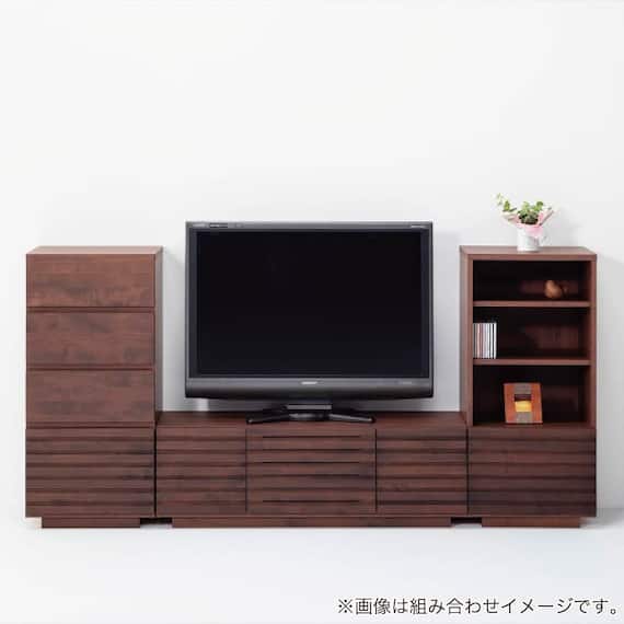 リビングチェスト(スリット50 引出 WN)【島忠ホームズ商品】 2枚目画像