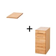 キャビネットスキップセット(別売り天板ラック下台用 スキップ/ラック下台引出 スキップ)【島忠ホームズ商品】