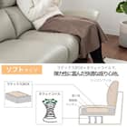 2.5人掛けソファ 本革(一部合成皮革)タイプ (デビュー079 ソフト 本革GY)【島忠ホームズ商品】 4枚目画像