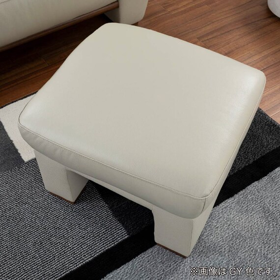 スツール 本革(一部合成皮革)タイプ (デビュー079 本革GY)【島忠ホームズ商品】 6枚目画像