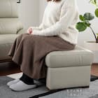 スツール 本革(一部合成皮革)タイプ (デビュー079 本革GY)【島忠ホームズ商品】 8枚目画像