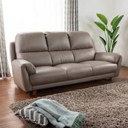 ソファ 本革(一部合成皮革)タイプ (デビュー081 H DGY)【島忠ホームズ商品】