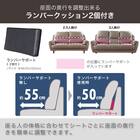 2.5人掛けソファ 本革(一部合成皮革)タイプ (デビュー081 H DGY)【島忠ホームズ商品】 3枚目画像