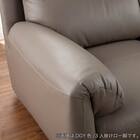 2.5人掛けソファ 本革(一部合成皮革)タイプ (デビュー081 H DGY)【島忠ホームズ商品】 15枚目画像