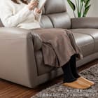 2.5人掛けソファ 本革(一部合成皮革)タイプ (デビュー081 H DGY)【島忠ホームズ商品】 17枚目画像