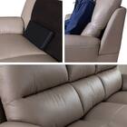 2.5人掛けソファ 本革(一部合成皮革)タイプ (デビュー081 H DGY)【島忠ホームズ商品】 18枚目画像