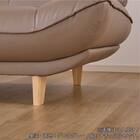 本革(一部合成皮革)2人掛けワイドソファ(ホープ 奥行94cm奥深 DGY 脚NA)【島忠ホームズ商品】 6枚目画像