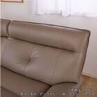 本革(一部合成皮革)2人掛けワイドソファ(ホープ 奥行94cm奥深 DGY 脚NA)【島忠ホームズ商品】 8枚目画像