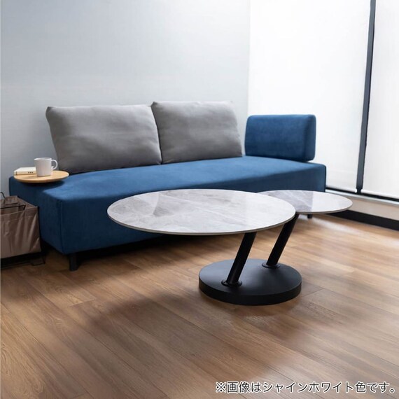 センターテーブル(モルガン シャインホワイト)【島忠ホームズ商品】 2枚目画像