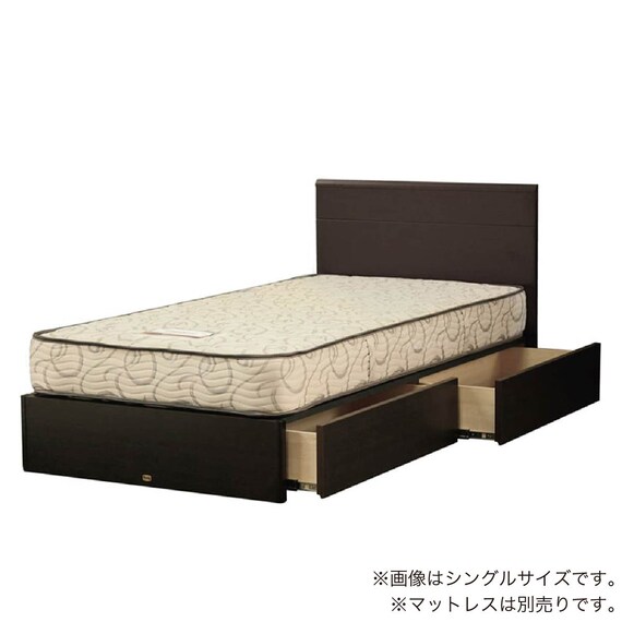 シングル 収納付きベッドフレーム(ノエマフラット 引出付)【島忠ホームズ商品】 1枚目画像