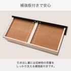 シングル 収納付きベッドフレーム(ノエマフラット 引出付)【島忠ホームズ商品】 5枚目画像