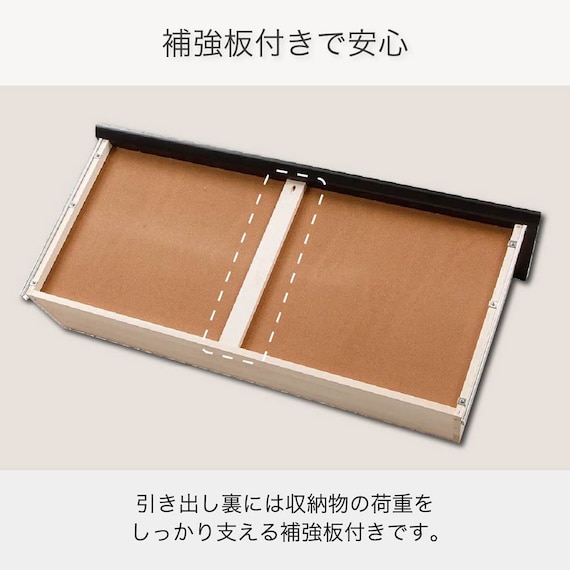 シングル 収納付きベッドフレーム(ノエマフラット 引出付)【島忠ホームズ商品】 5枚目画像