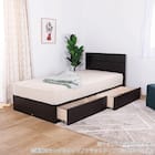 シングル 収納付きベッドフレーム(ノエマフラット 引出付)【島忠ホームズ商品】 12枚目画像