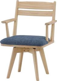 肘付き回転ダイニングチェア(ラヴィ01)【島忠ホームズ商品】