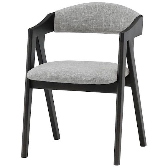 肘付きダイニングチェア(ラヴィ02DGR/グレー)【島忠ホームズ商品】 1枚目画像