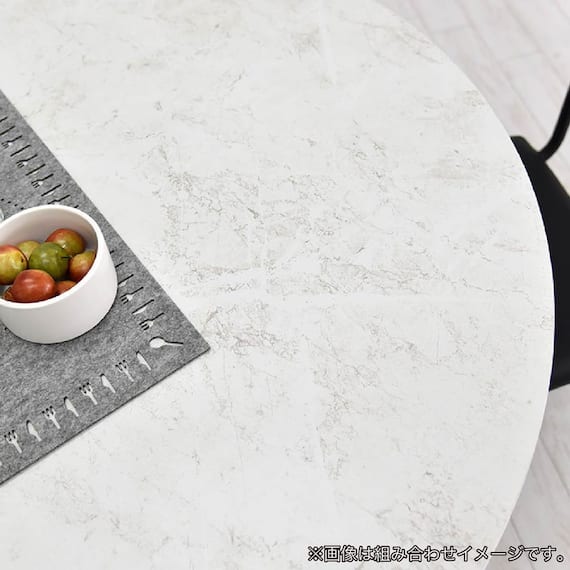 ダイニングテーブル(ビジョン105 円形 WH)【島忠ホームズ商品】 5枚目画像