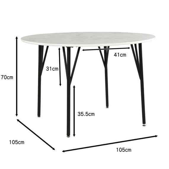 ダイニングテーブル(ビジョン105 円形 WH)【島忠ホームズ商品】 10枚目画像