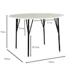 ダイニングテーブル(ビジョン105 円形 WH)【島忠ホームズ商品】 10枚目画像