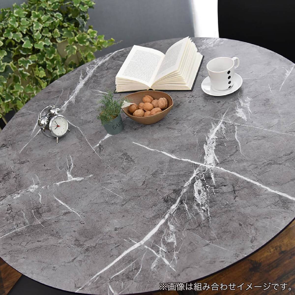 ダイニングテーブル(ビジョン105 円形 GY)【島忠ホームズ商品