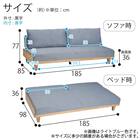 ソファベッド 布張りタイプ(リモーネ GY)【島忠ホームズ商品】 13枚目画像
