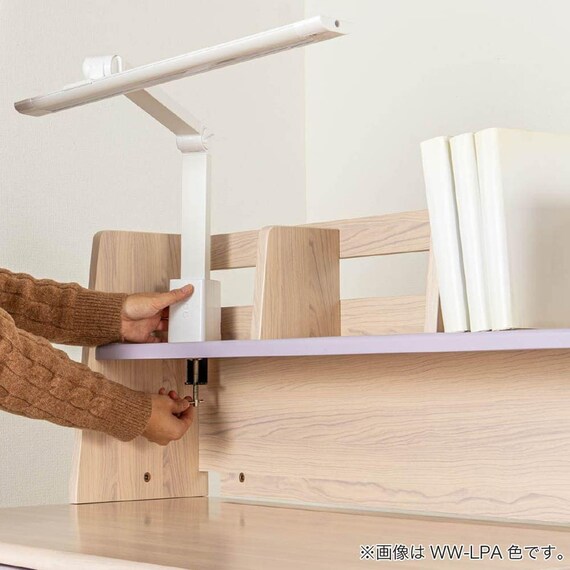 スタンダードデスク ワゴン+デスクライト付き(ESスマート2 SR-560 WW-WW)【島忠ホームズ商品】 19枚目画像