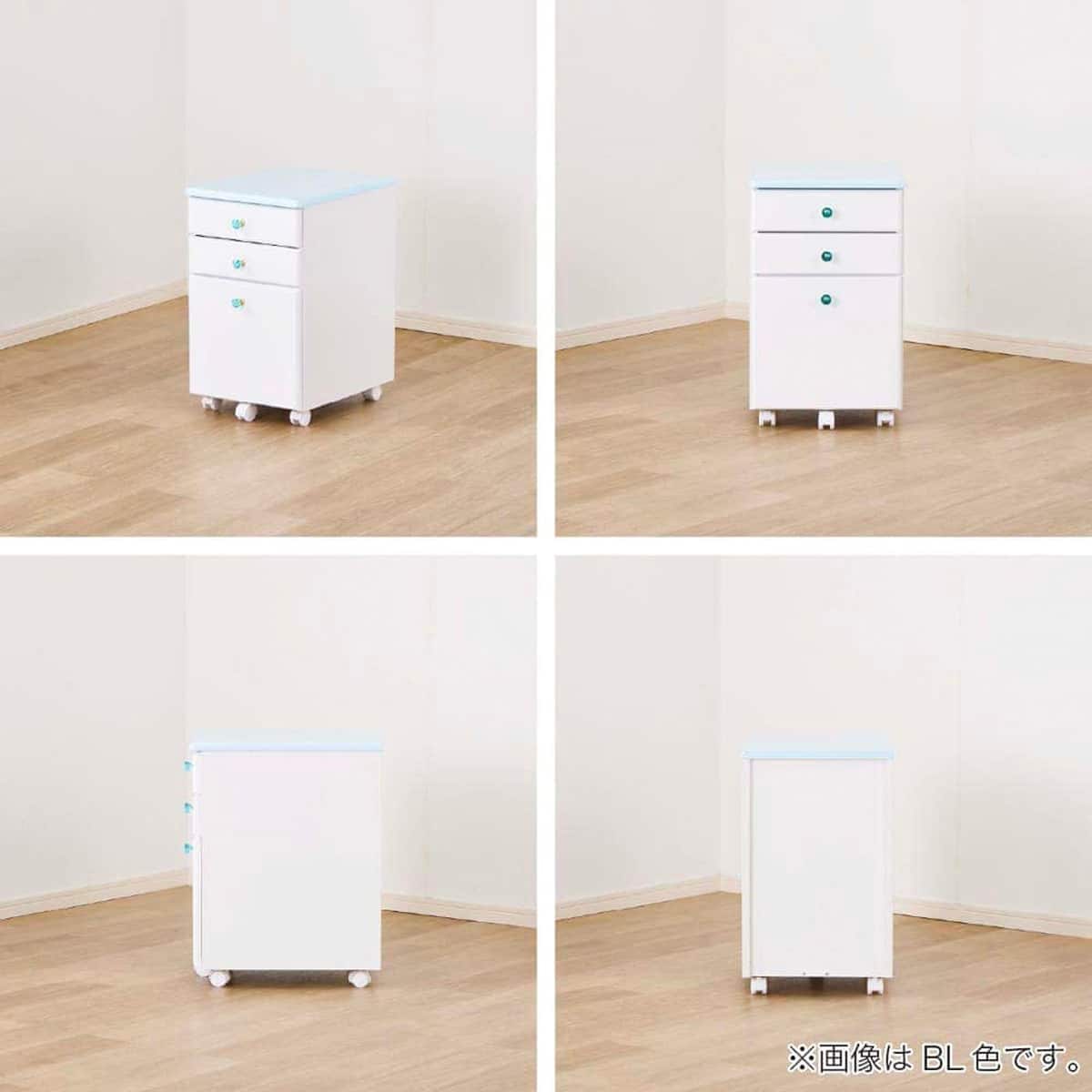 スタンダードデスク ワゴン+デスクライト付き(ESステラ2 MS-560 BL