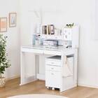 スタンダードデスク ワゴン+デスクライト付き(ESステラ2 MS-560 WP)【島忠ホームズ商品】 1枚目画像