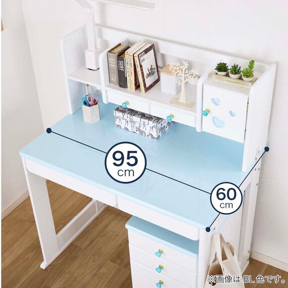 スタンダードデスク ワゴン+デスクライト付き(ESステラ2 MS-560 WP)【島忠ホームズ商品】 2枚目画像