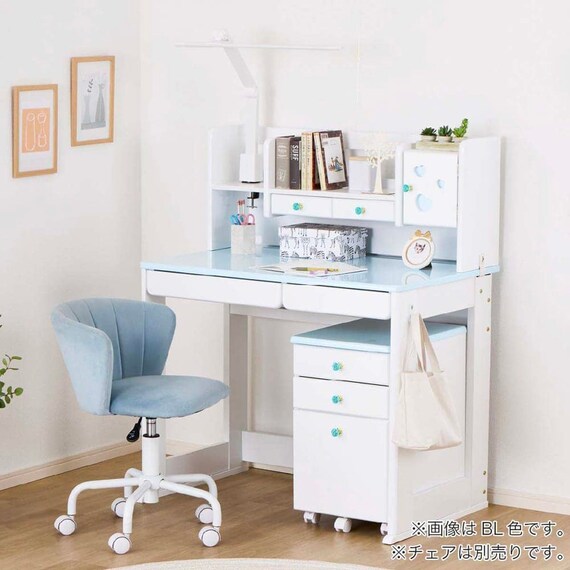 スタンダードデスク ワゴン+デスクライト付き(ESステラ2 MS-560 WP)【島忠ホームズ商品】 13枚目画像