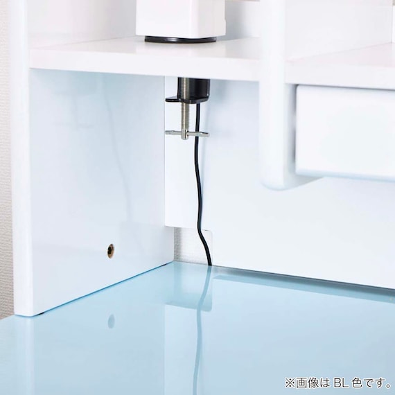 スタンダードデスク ワゴン+デスクライト付き(ESステラ2 MS-560 WP)【島忠ホームズ商品】 17枚目画像